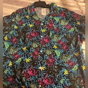 Stitch button down shirt from Disney world